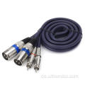 Kabel DMX Dual RCA zum XLR -männlichen Kabel